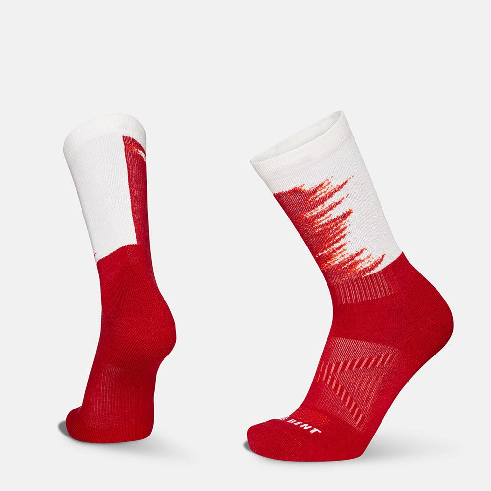 Targeted Cushion Merino Nordic Race Snow Sock – Samba Red