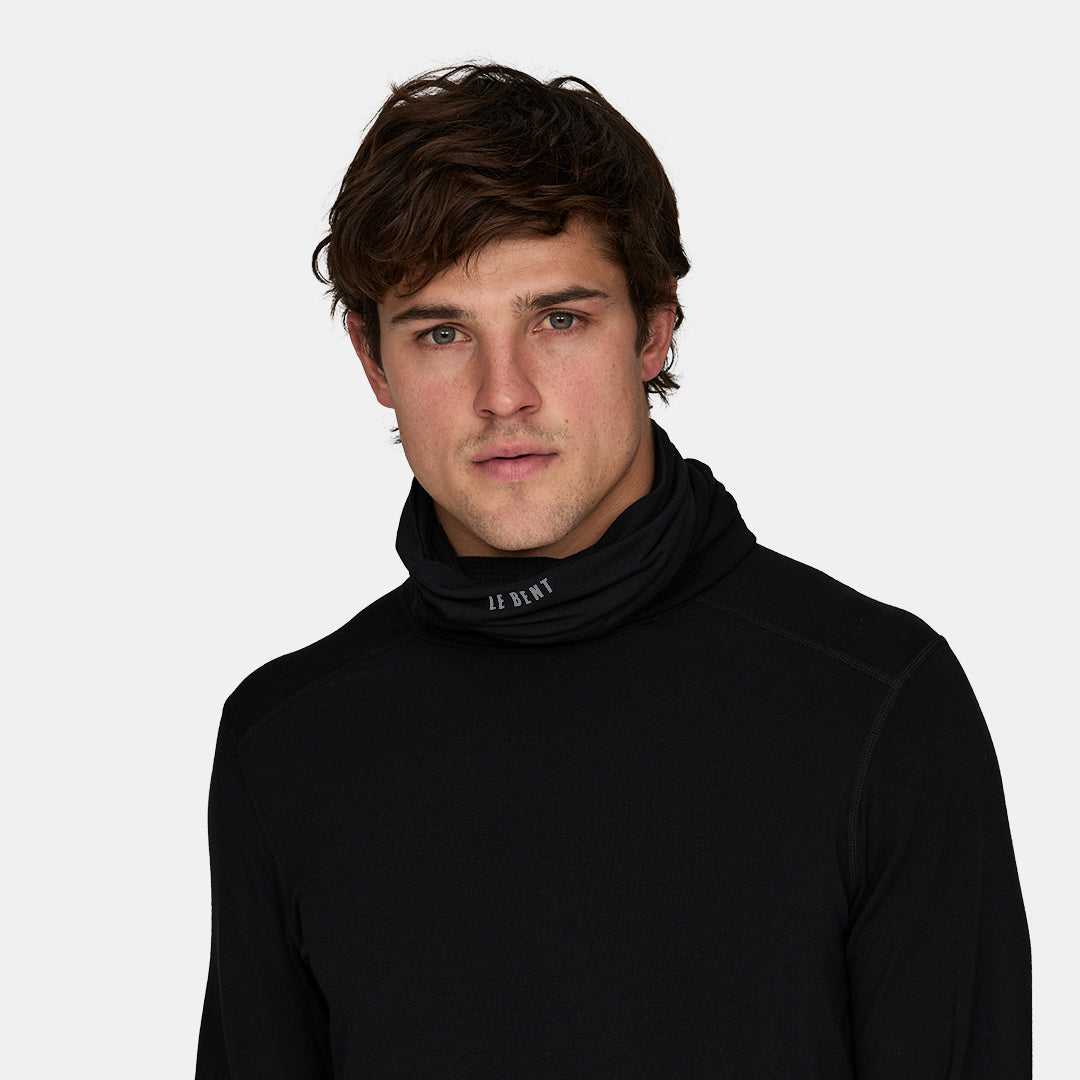 Double Up Heavyweight Merino Grid Fleece Neck Gaiter