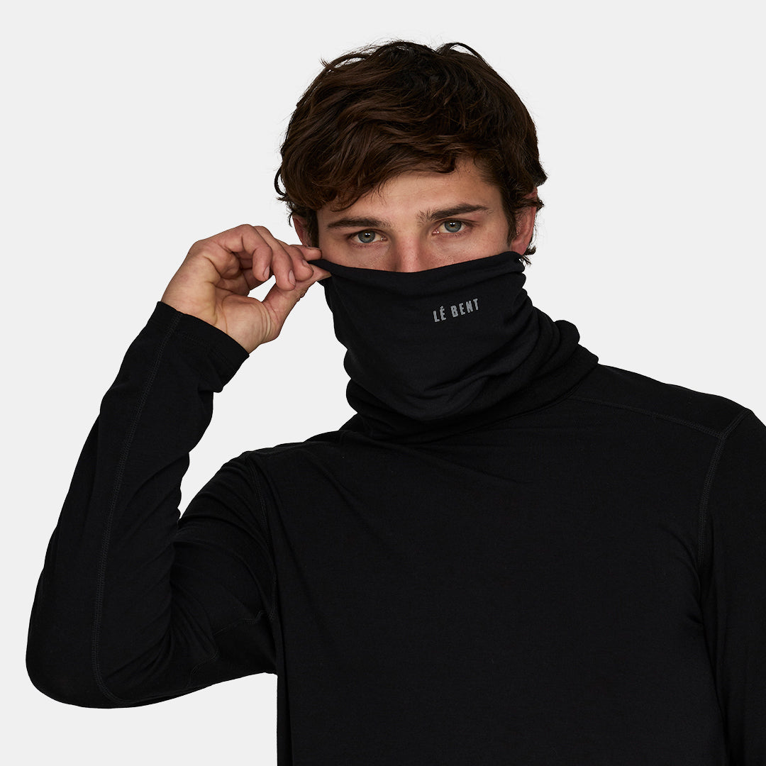 Double Up Heavyweight Merino Grid Fleece Neck Gaiter