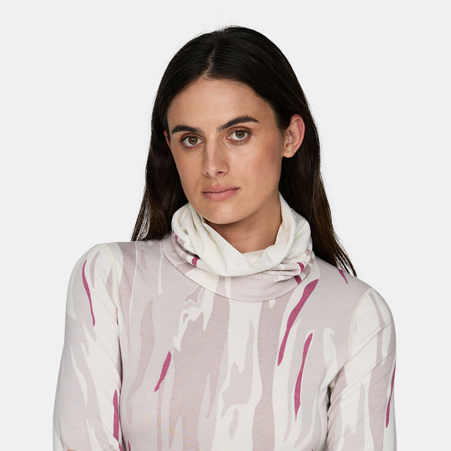 Double Up Heavyweight Antarctic Grid Fleece Neck Gaiter