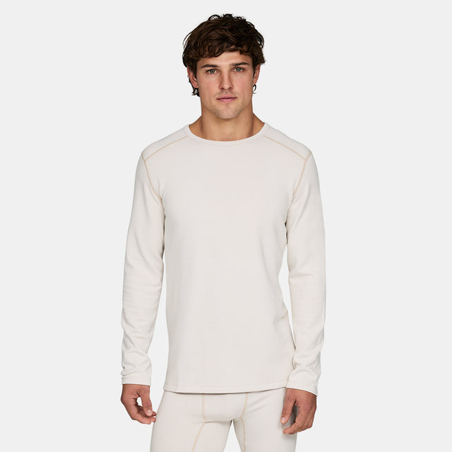 Mens Heavyweight Antarctic Grid Fleece Crew