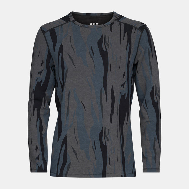 Mens Heavyweight Antarctic Grid Fleece Crew