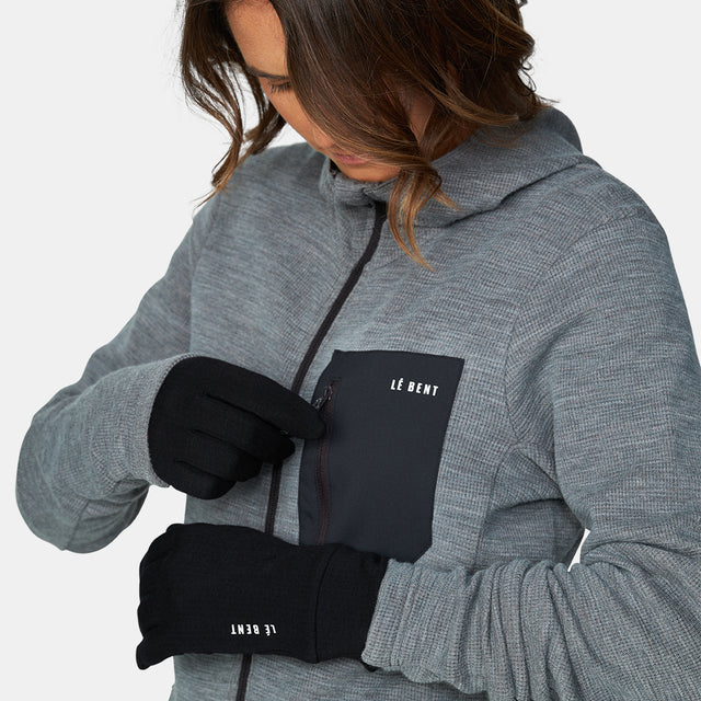 Heavyweight Antarctic Grid Fleece Glove Liner