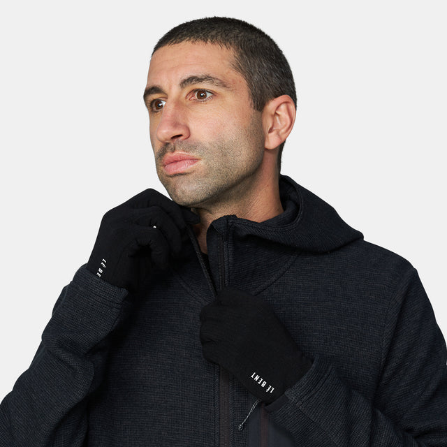 Heavyweight Antarctic Grid Fleece Glove Liner