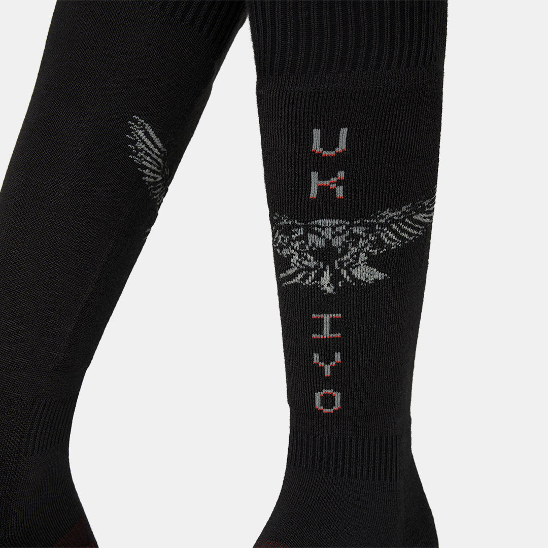 Kai Jones Pro Series Light Cushion Merino Snow Sock – Black