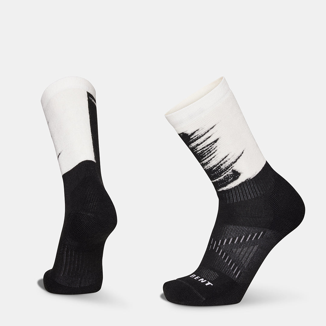 Full Cushion Merino Nordic Xc Snow Sock – Black