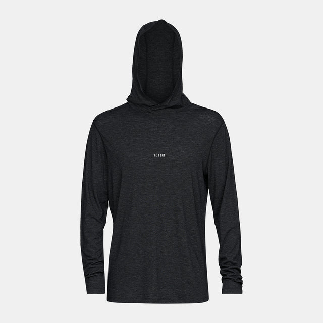 Mens Featherweight Hooded LS Crew
