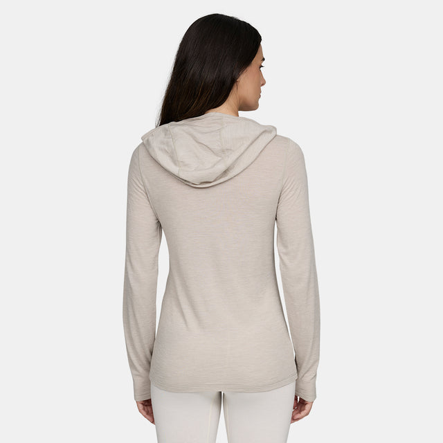 Womens Feathertop Ultralight hooded LS Tee