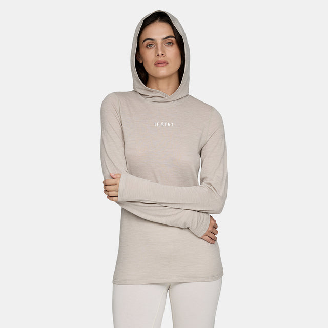Womens Feathertop Ultralight hooded LS Tee
