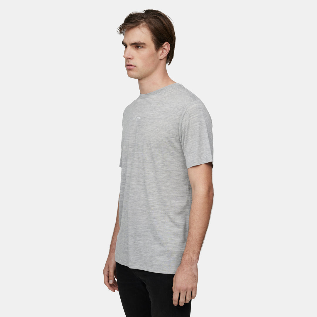 Mens Merino Ultralight Logo SS Tee