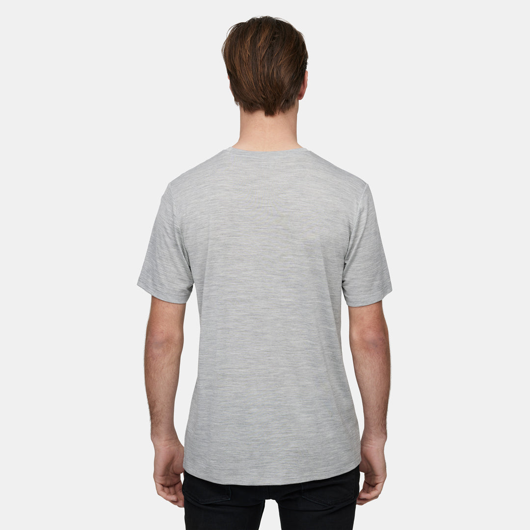 Mens Merino Ultralight Logo SS Tee