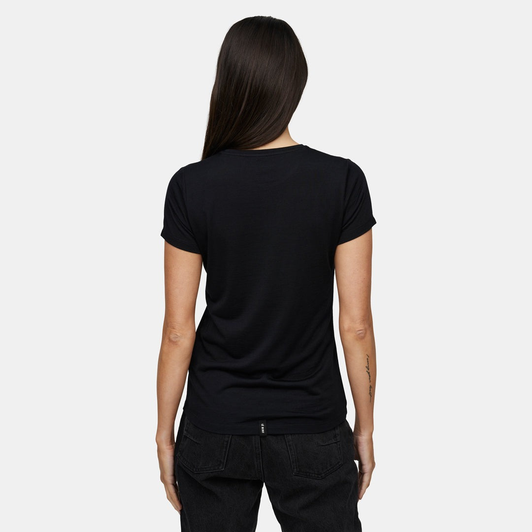 Womens Merino Ultralight Logo SS Tee