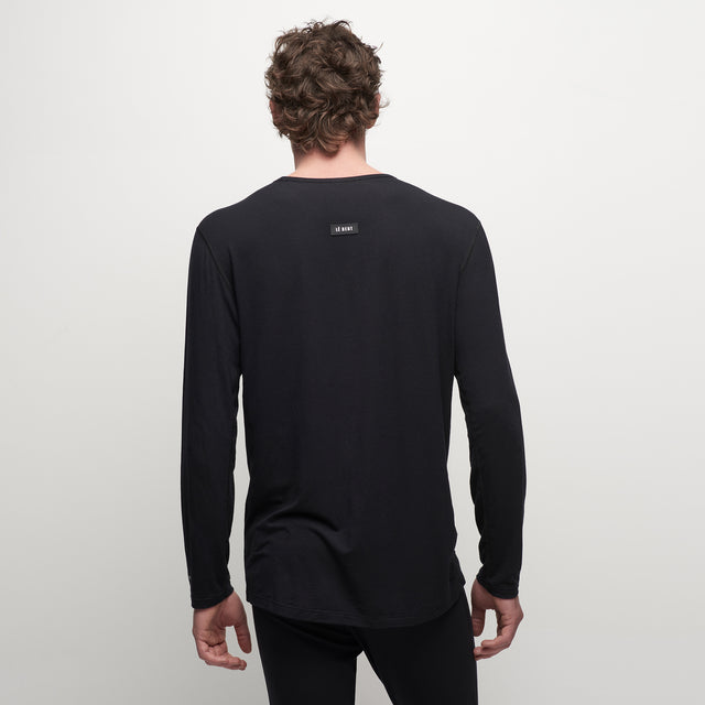 Mens Core 200 Crew - Black