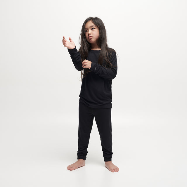 Kids Core 200 Raglan - Black