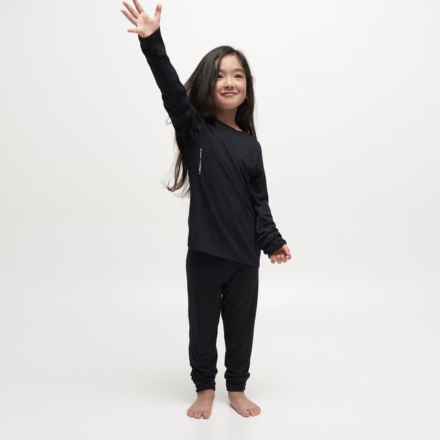 Kids Core 200 Raglan - Black