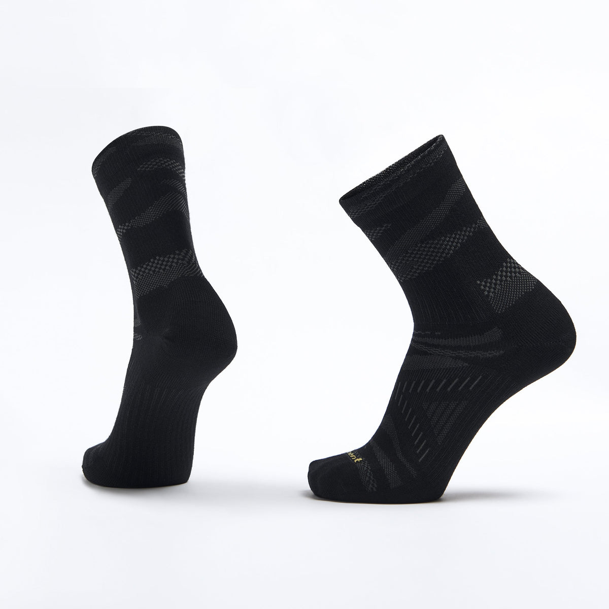 Zero Cushion Merino Phantom Mini Sock – Black