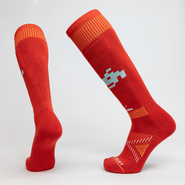 Kids Game On Light Snow Sock