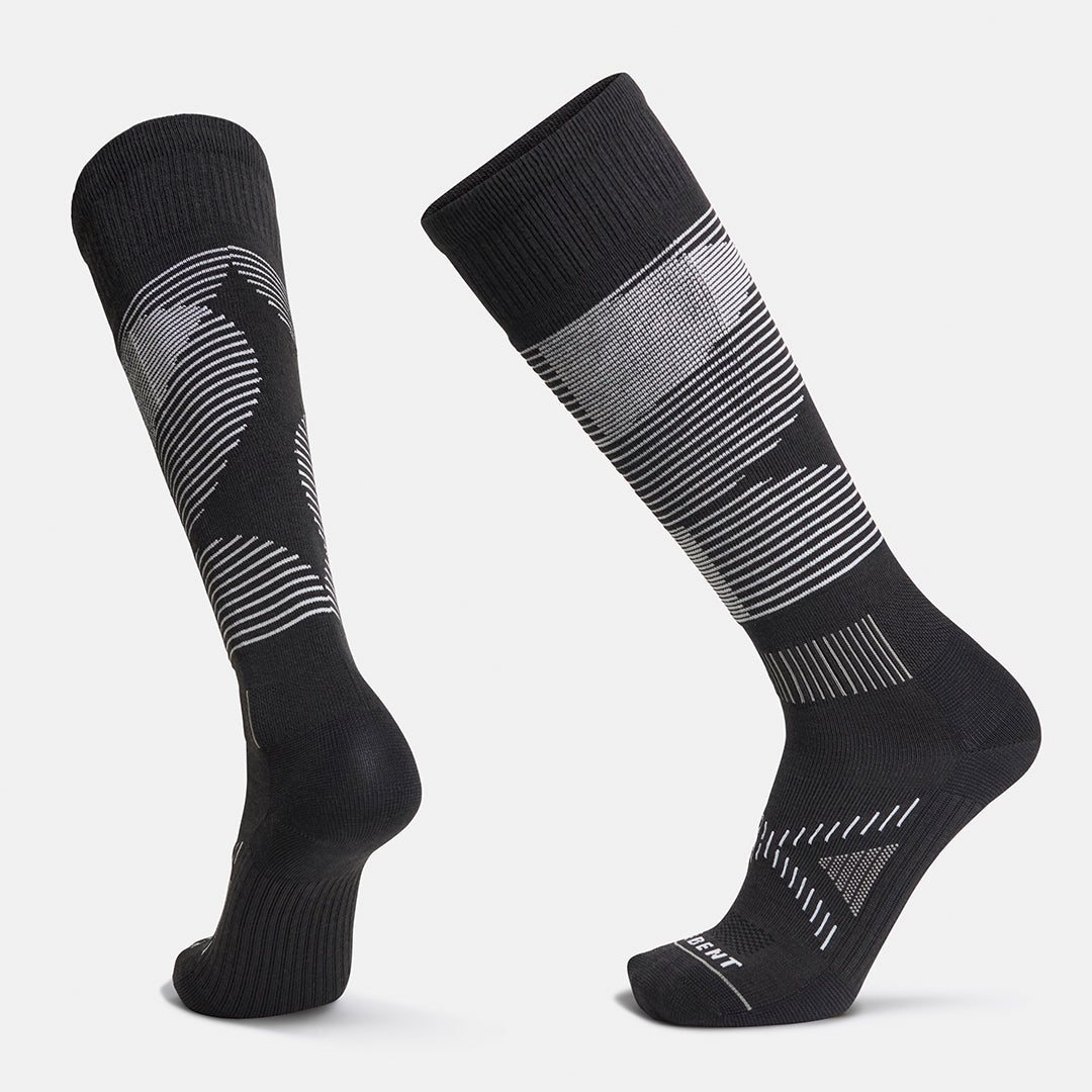 Targeted Cushion Merino Shred Snow Sock – Black